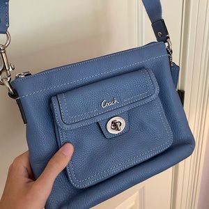 Cornflower Blue Coach Shoulder Bag